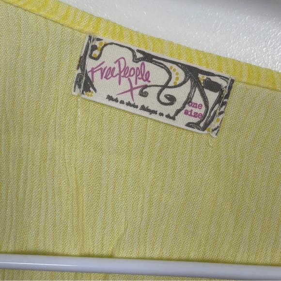 FREE PEOPLE Sunshine Yellow Juliet Tiered Slouchy Duster - Picture 4 of 7